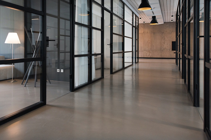 concrete office floor Commercial